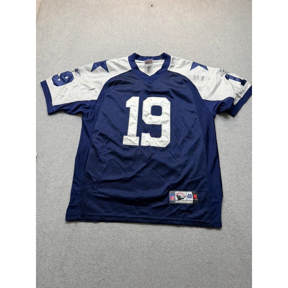 Reebok NFL Throwbacks Dallas Cowboys Jersey Navy White Mens Size 48 #19 AUSTIN